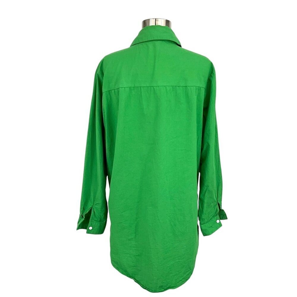 Revolve SNDYS Bello Button Down Shirt Green Size 2 XS Button Up Collared - Picture 5 of 9